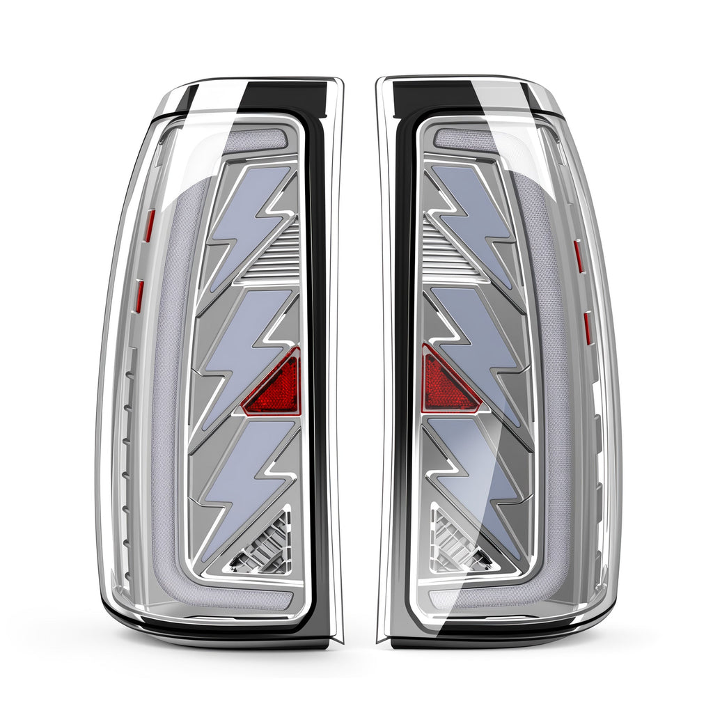Animated Sequential Clear Lens LED Tail Lights for 2003-2006 Chevy Silverado Plug & Play
