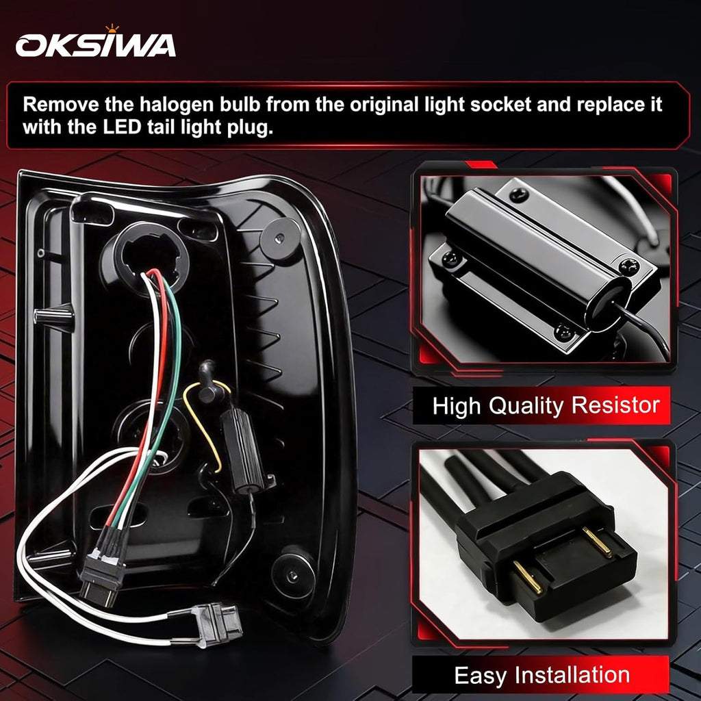 Animated Sequential LED Tail Lights Smoked for 2001-2011 Ford Ranger Plug & Play