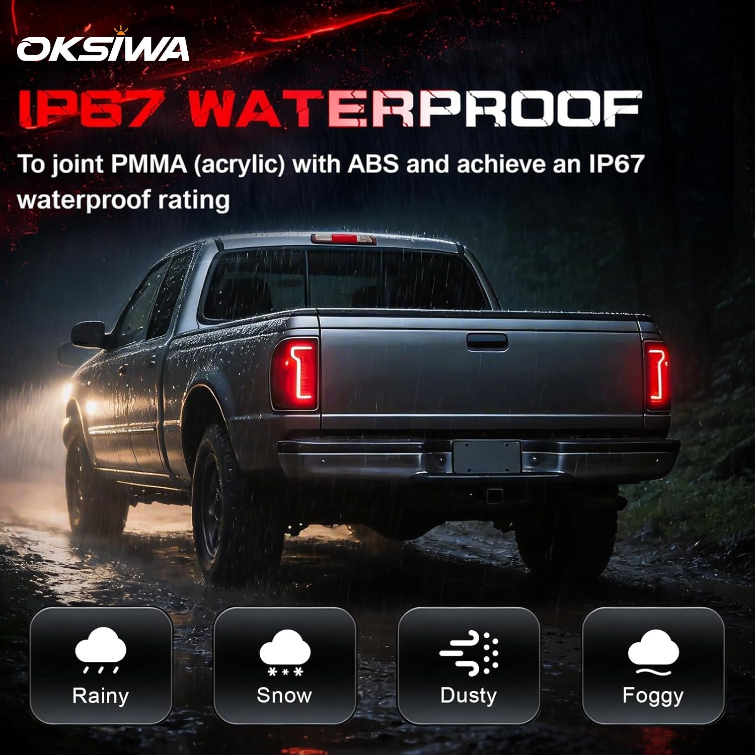 Animated Sequential LED Tail Lights Smoked for 2001-2011 Ford Ranger Plug & Play