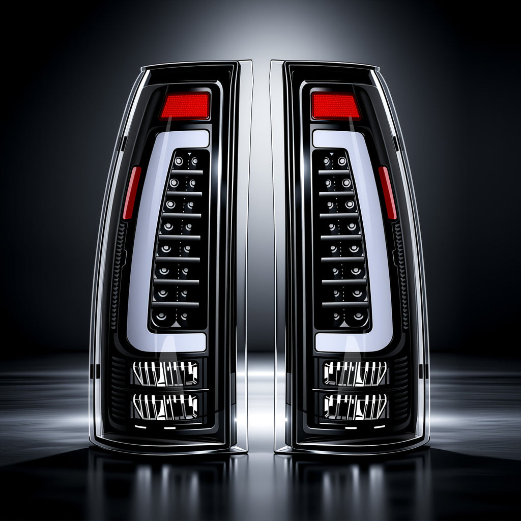 LED Tail Lights for 1988-1998 Chevy GMC C/K Sierra, 92-99 Suburban Yukon, 95-99 Tahoe,Blazer,Cadillac Escalade Plug & Play