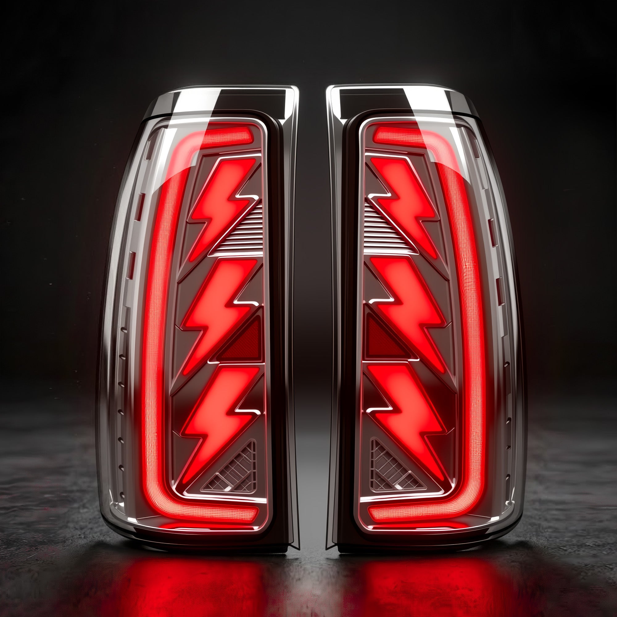 Animated Sequential Clear Lens LED Tail Lights for 2003-2006 Chevy Silverado Plug & Play