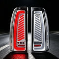 Sequential Clear LED Tail Lights with Startup Animation for 2003-2006 Chevy Silverado Plug & Play Waterproof