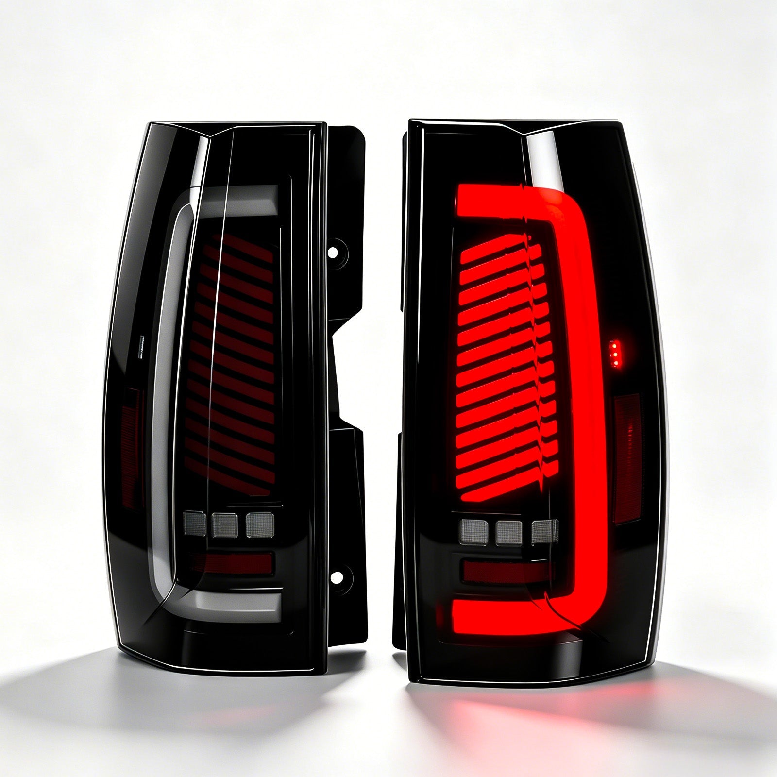 OKSIWA Sequential LED Tail Lights for 2007–2014 Cadillac Escalade, Animated Startup, Dynamic Turn Signal, Unique Design Rear Lamps, Weather Resistant Replacement,Easy to Install