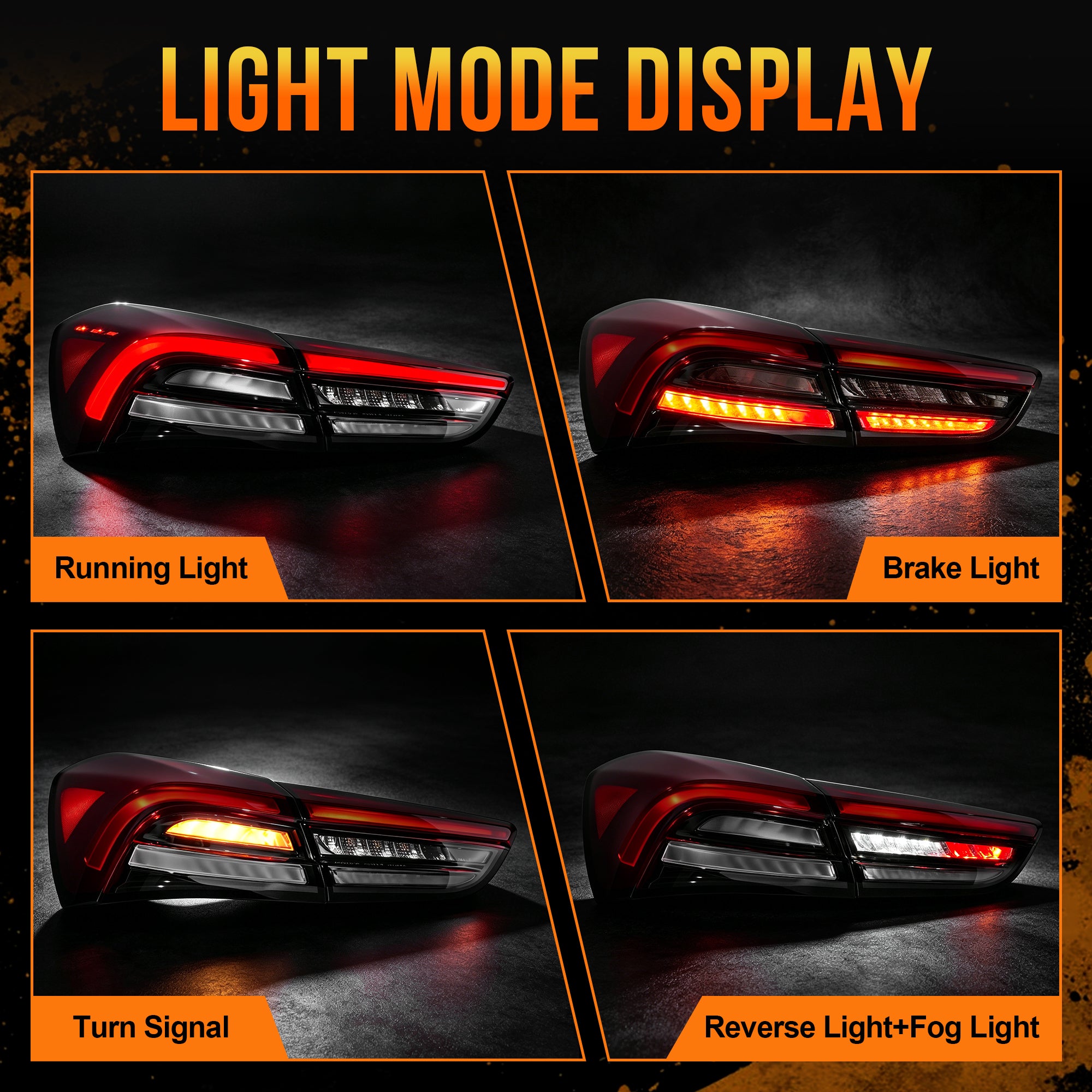 LED Tail Lights with Integrated Rear Fog Light for 2018-2022 Maserati Ghibli Waterproof Plug & Play 1 Pair