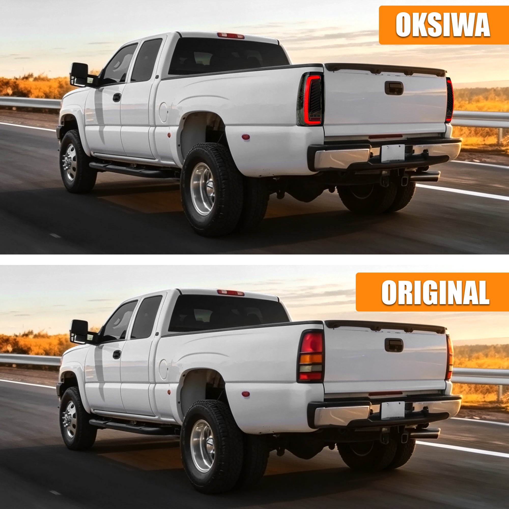 Animated Sequential Smoked LED Tail Lights for 2003-2006 Chevy Silverado Plug & Play