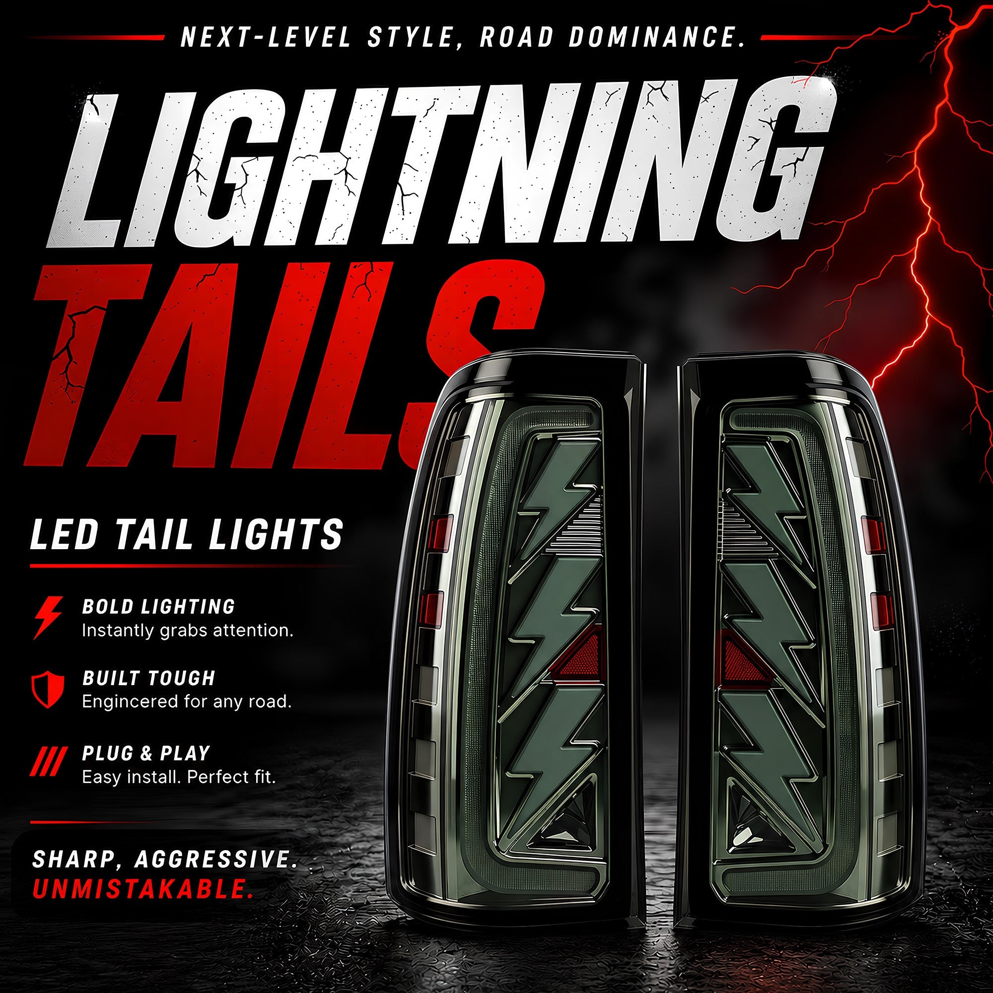 Sequential LED Tail Light for 1999–2002 Chevy Silverado & 1999–2006 GMC Sierra