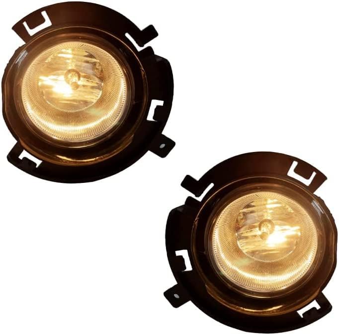 OKSIWA Fog Light Assembly Fit For Dodge Durango 2011 2012 2013 Front Bumper Driving Fog Lamps with H10 12V 42W Halogen Bulbs