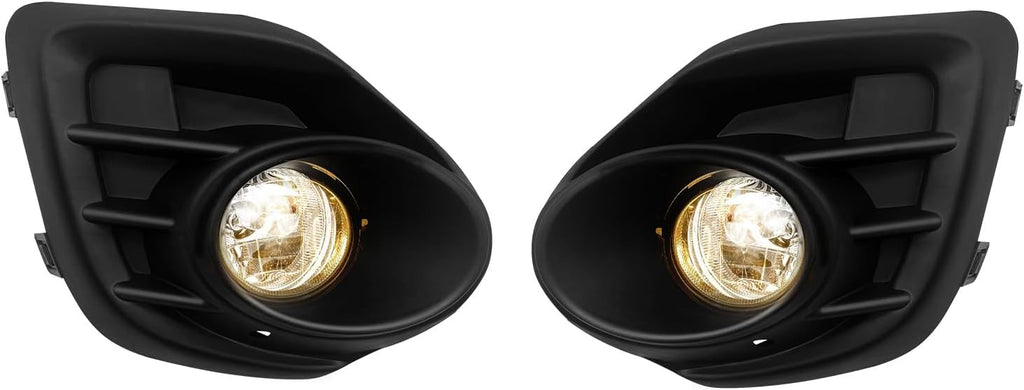 OKSIWA Fog Lights Compatible with 2016 2017 Mitsubishi Lancer 1 Pair Front Bumper Driving Fog Lamps with Wiring Harness& Switch- Clear Lens