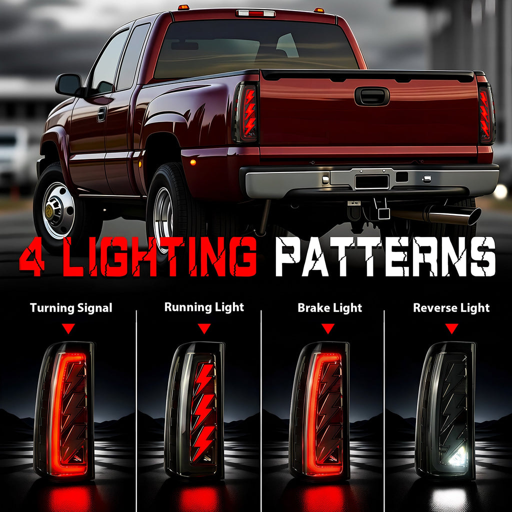 Sequential LED Tail Light for 1999–2002 Chevy Silverado & 1999–2006 GMC Sierra