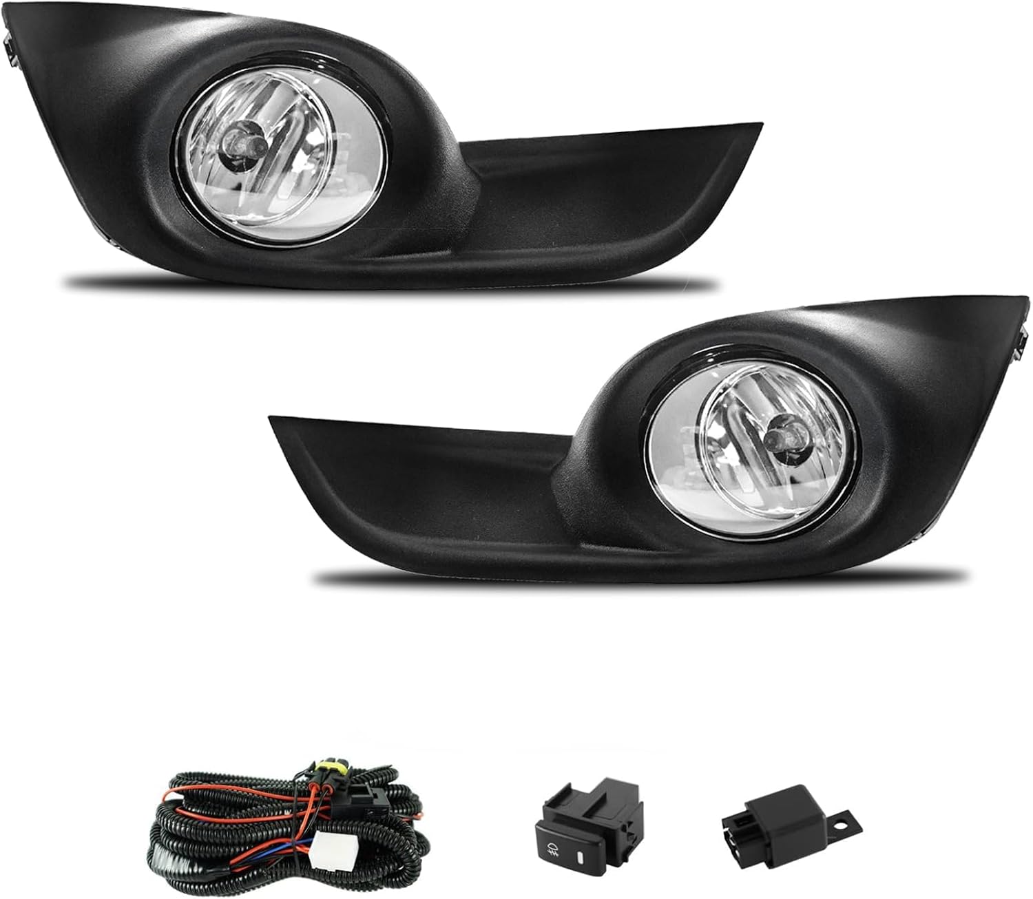 OKSIWA Fog Lights Assembly Replacement For 2013 2014 2015 Altima Fog Light Replacement with 12V 55W H11 Bulbs Wiring Harness and Switch