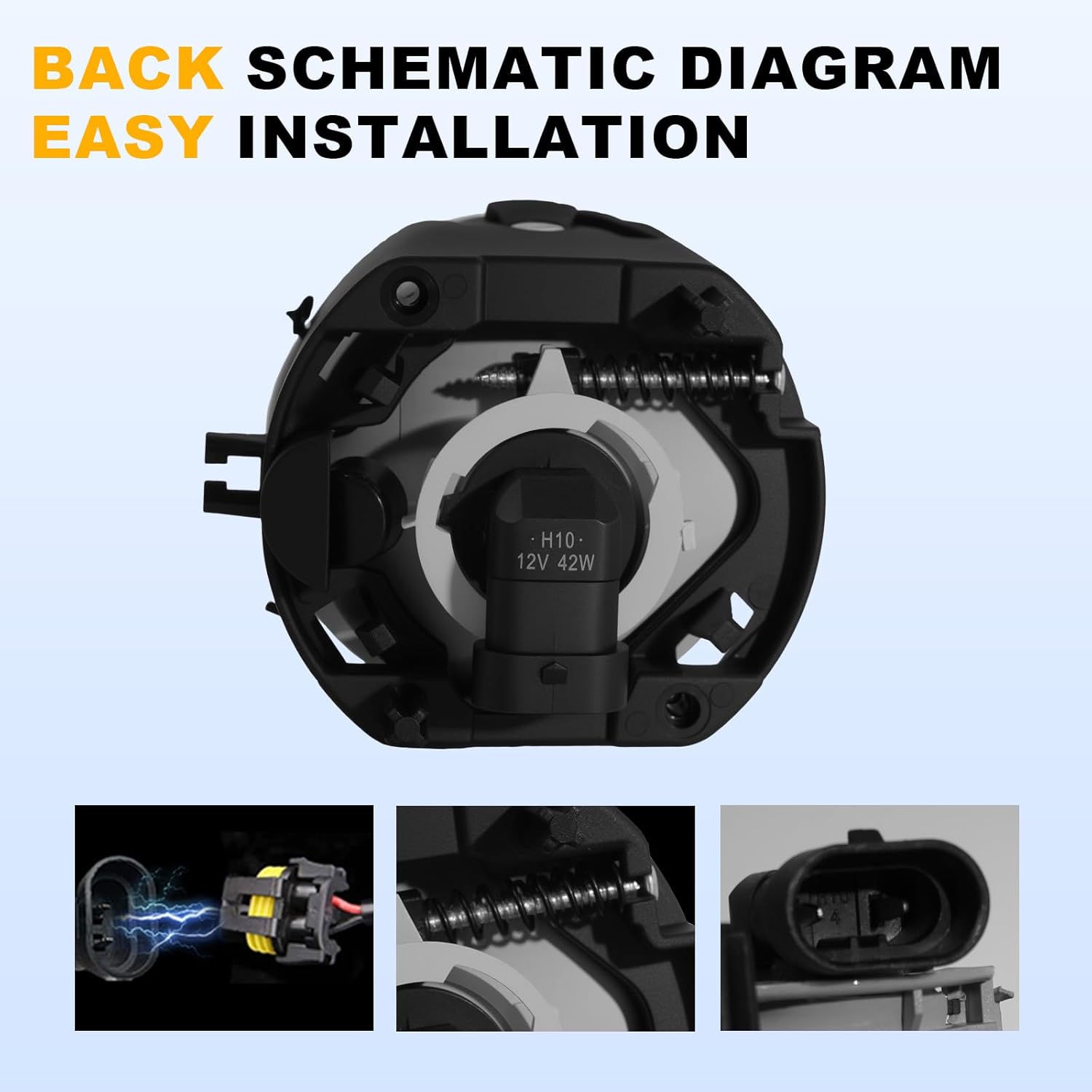 OKSIWA Fog Lights Compatible with 05 06 07 Dodge Caravan 2008 2009 2010 Challenger 2006 2007 2008 2009 Charger 07-09 Caliber 08-10 Chrysler Sebring 07-09 Patriot Compass Fog Lamps