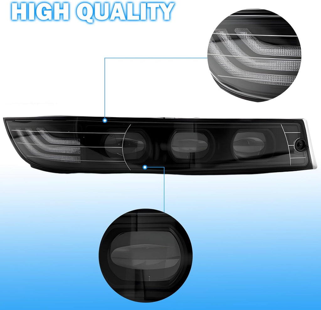 DOT Compliant LED Fog Lights with White DRL & Amber Turn Signal for 2000-2005 Chevy Impala  Plug & Play
