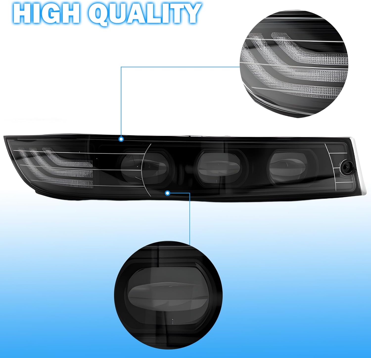 DOT Compliant LED Fog Lights with White DRL & Amber Turn Signal for 2000-2005 Chevy Impala  Plug & Play
