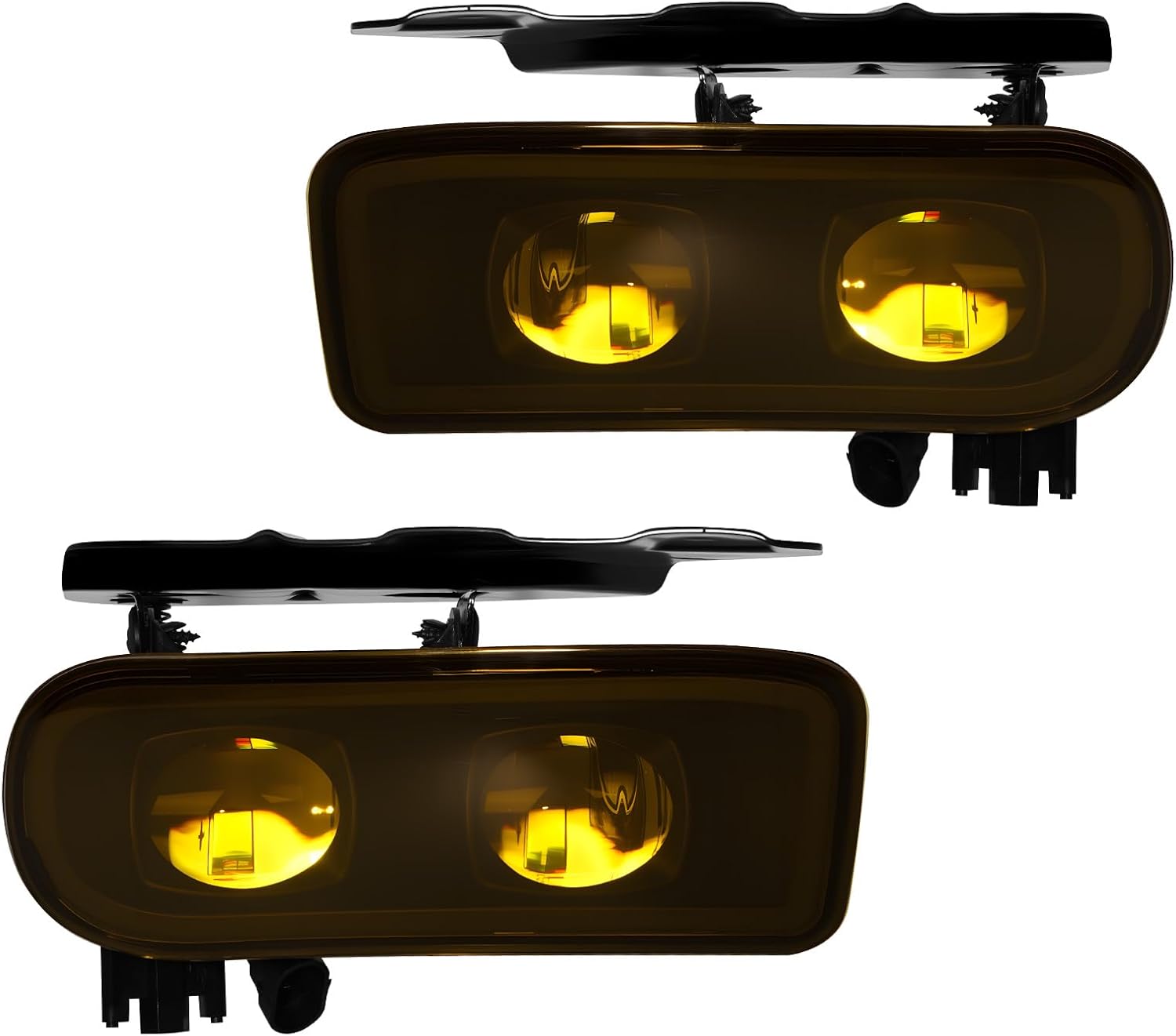 OKSIWA LED Fog Lights Assembly Compatible with 2002 2003 2004 2005 2006 Cadillac Escalade/Escalade EXT/Escalade ESV Driving Fog Lamps Yellow Lens