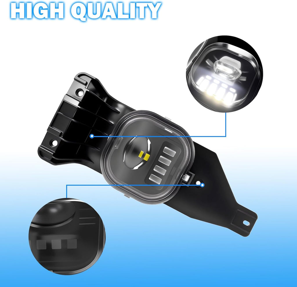 OKSIWA LED Fog Lights Assembly Compatible With 2005 2006 2007 Ford F250 F350 F450 F550 Super Duty,2005 Excursion Front Bumper Driving Fog Lamp Kits