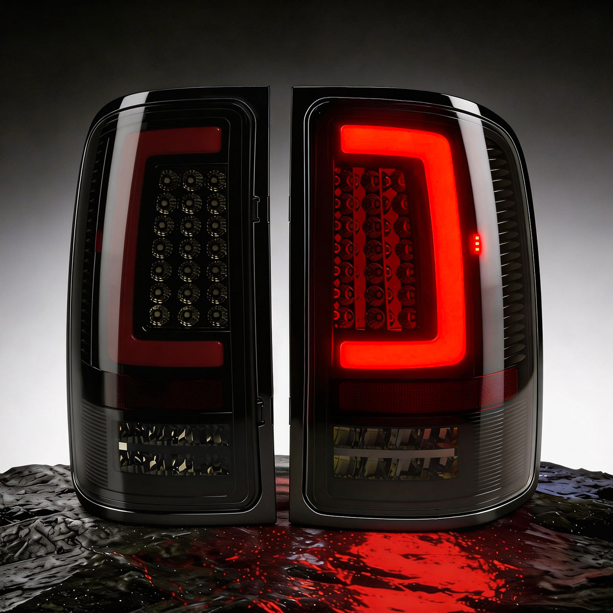 LED Tail Lights for 2007-2013 GMC Sierra 1500/2500HD/3500HD Waterproof Plug & Play