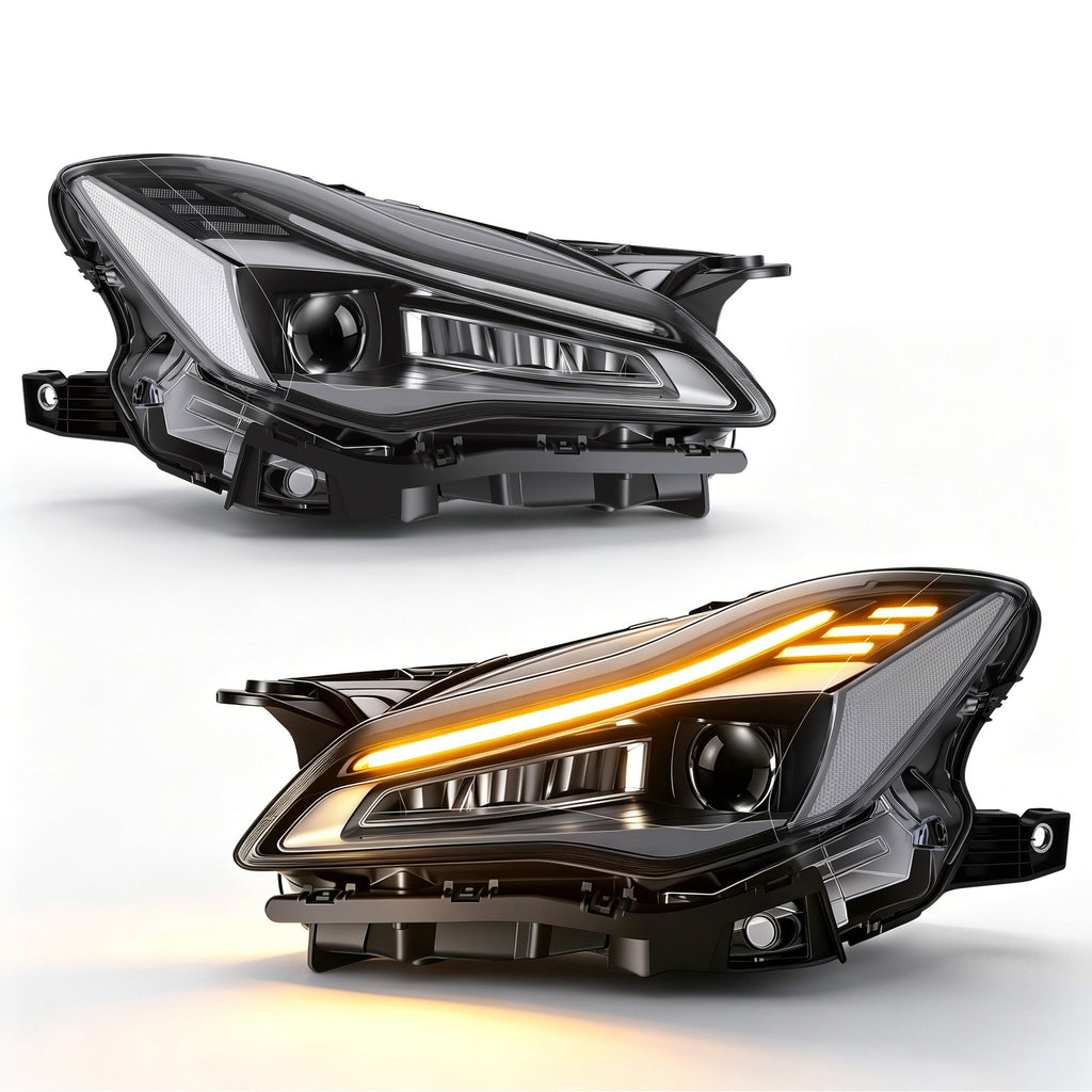 LED Headlights with DRL for 2017-2022 Maserati Quattroporte Waterproof Plug & Play  1 Pair