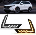3-Color LED DRL with Startup Animation & Wiring Harness for 2023-2025 Honda CR-V White/Amber/Blue Plug & Play