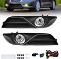 OKSIWA Fog Lights Compatible with 2013 2014 2015 Nissan Sentra Clear Lens Bumper Driving Fog Lights Pair + Wiring + Switch Kit (Clear Lens)