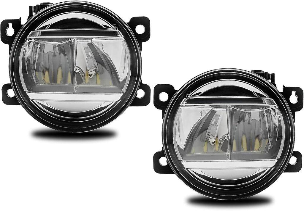 OKSIWA LED Fog Lights Assemblies Compatible With 2013-2021 Civic, 2015-2020 Fit, 2019-2020 HR-V, 2013-2015 Accord Front Bumper Fog Lights