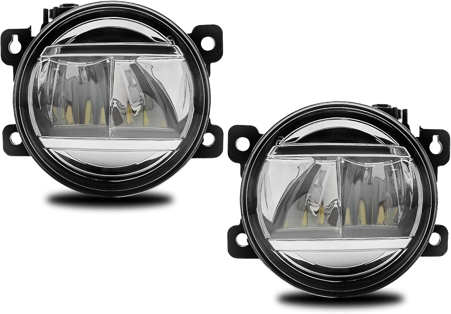 OKSIWA LED Fog Lights Assemblies Compatible With 2013-2021 Civic, 2015-2020 Fit, 2019-2020 HR-V, 2013-2015 Accord Front Bumper Fog Lights