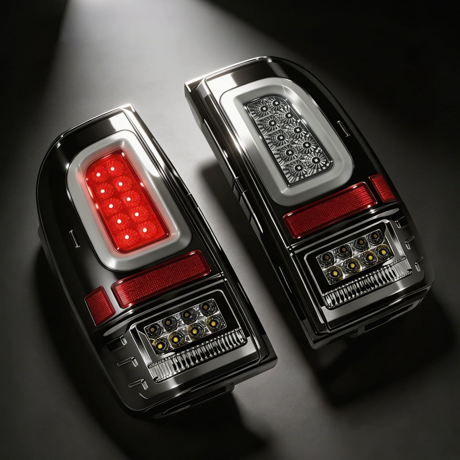OKSIWA Smoked Full Led Tail Lights Fit for 2008-2016 Ford F250 F350 F450 Turn Signal,Brake Light,Reverse Light Rear Light Assembly Replacement