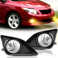 OKSIWA Fog Lights Compatible with 2008-2010 Toyota Corolla Bumper Driving Fog Lamps Assemblies with Switch and Wiring Harness