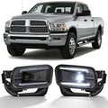 OKSIWA LED Fog Lights Assembly Fit for Ram 1500 2009-2012,Dodge Ram 2500 2010-2018,Dodge Ram 3500 2012-2018 Replacement For Original Truck Bumper Fog Lamps Replacement,DOT Certified- 1Pair