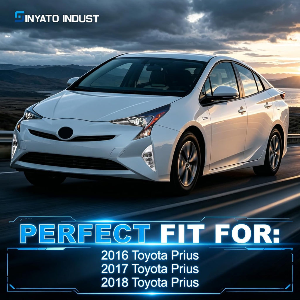 DOT Approved LED Fog Lights with DRL for 2016-2018 Toyota Prius Plug & Play Waterproof 1 Pair
