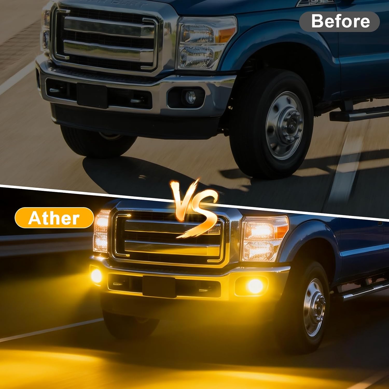 OKSIWA LED Fog Lights for 2011 2012 2013 2014 2015 2016 Ford F250 F350 F450 Super Duty Driving Lamps LED Assembly Set L&R Side