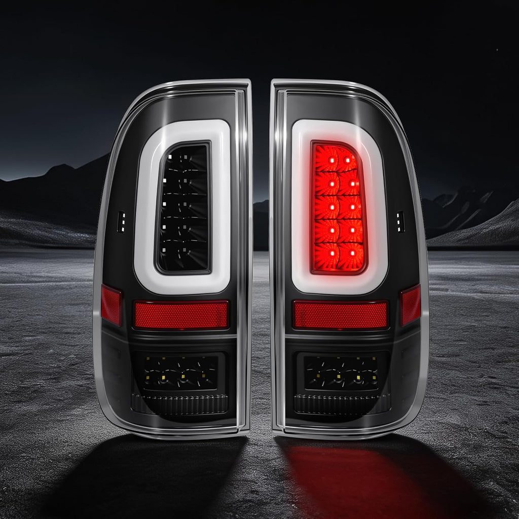 OKSIWA Clear Lens Full Led Tail Lights Fit for 2008-2016 Ford F250 F350 F450 Turn Signal,Brake Light,Reverse Light Rear Light Assembly Replacement
