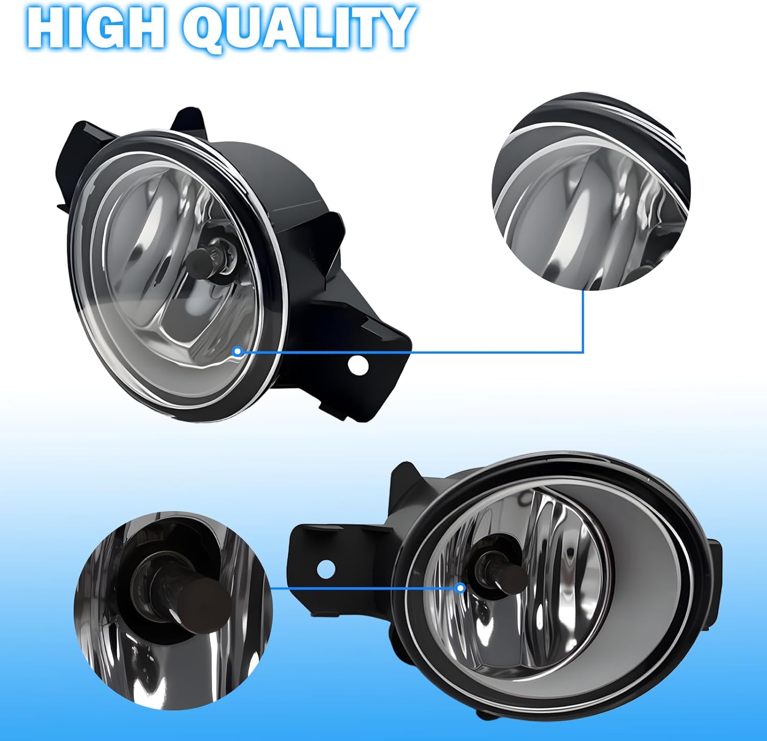 OKSIWA Halogen Fog Light Replacement for Nissan Altima 2008-2013/Rogue 2008-2015/Maxima 2009-2014/Versa 2012-2016/Murano 2015-2016/Pathfi Driver and Passenger Side