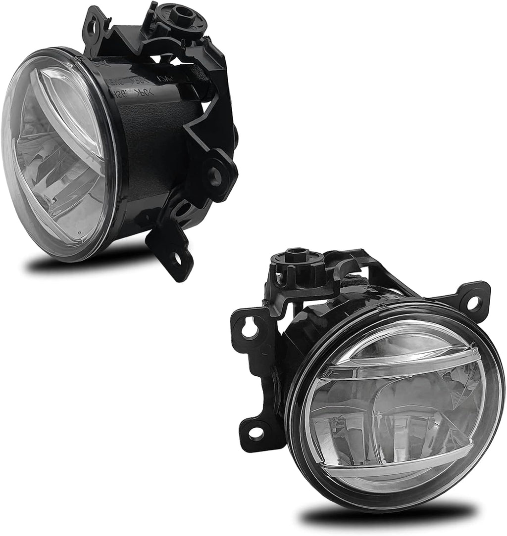 OKSIWA LED Fog Lights Assemblies Compatible With 2013-2021 Civic, 2015-2020 Fit, 2019-2020 HR-V, 2013-2015 Accord Front Bumper Fog Lights