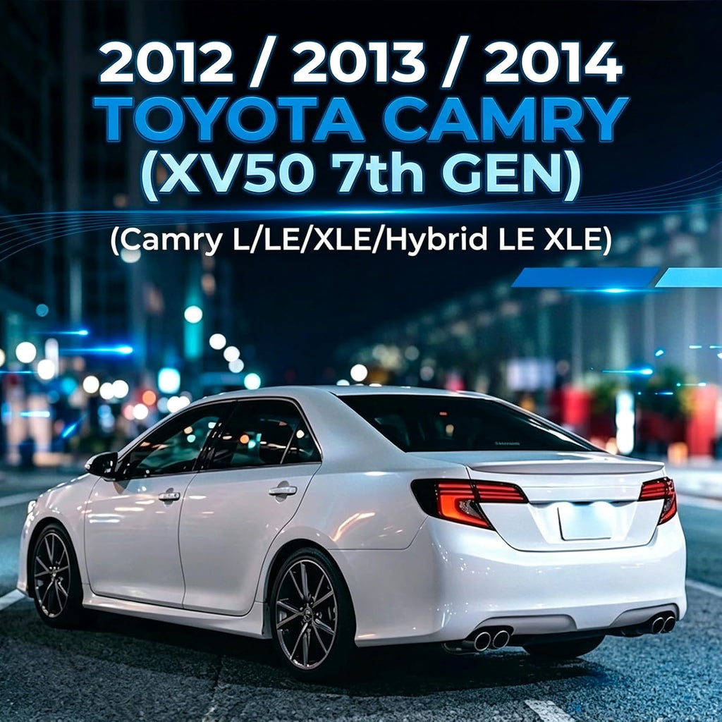 Animated Sequential LED Tail Lights for 2012-2014 Toyota Camry XV50 OEM Style Plug & Play 1 Pair