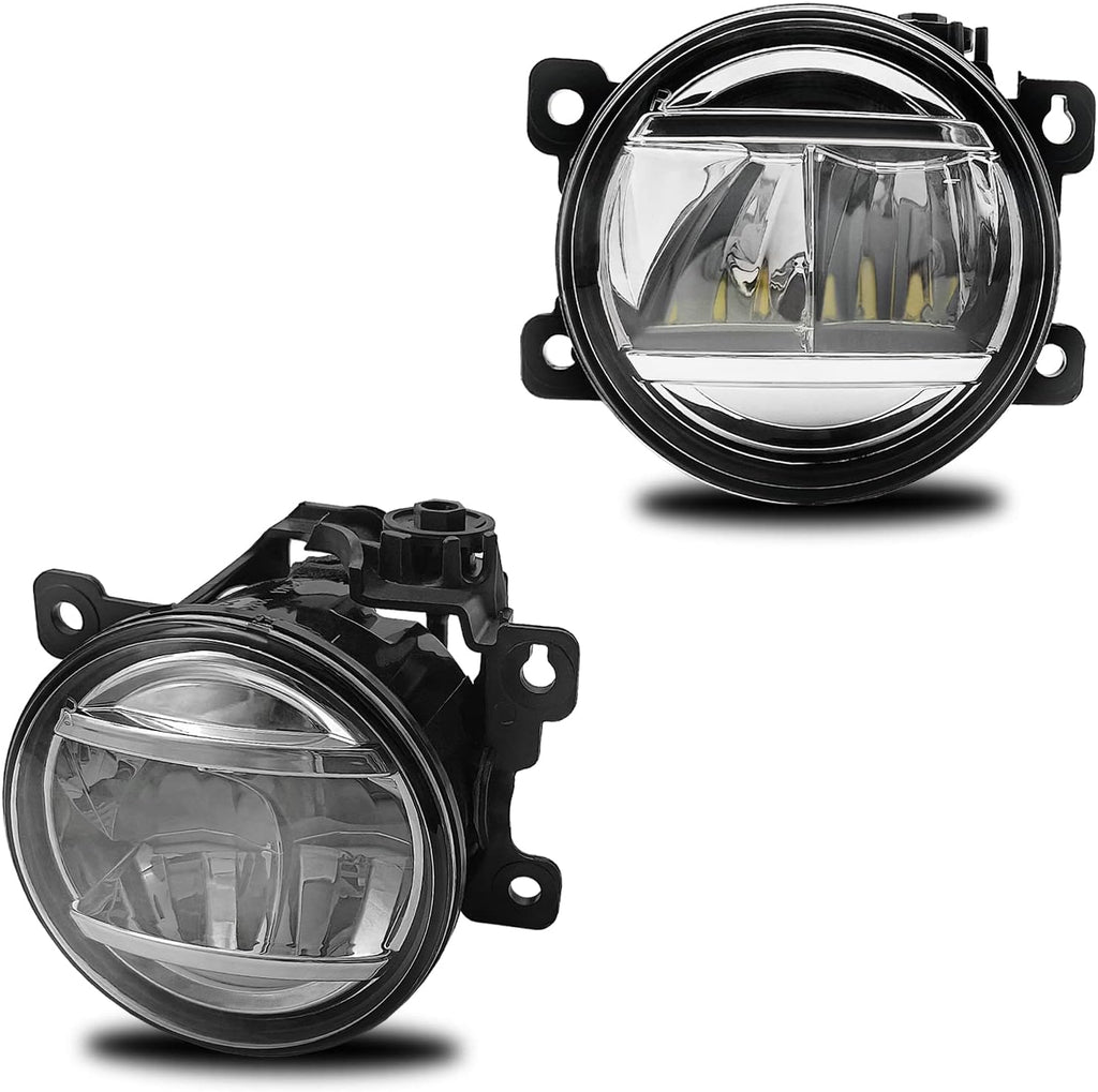 OKSIWA LED Fog Lights Assemblies Compatible With 2013-2021 Civic, 2015-2020 Fit, 2019-2020 HR-V, 2013-2015 Accord Front Bumper Fog Lights