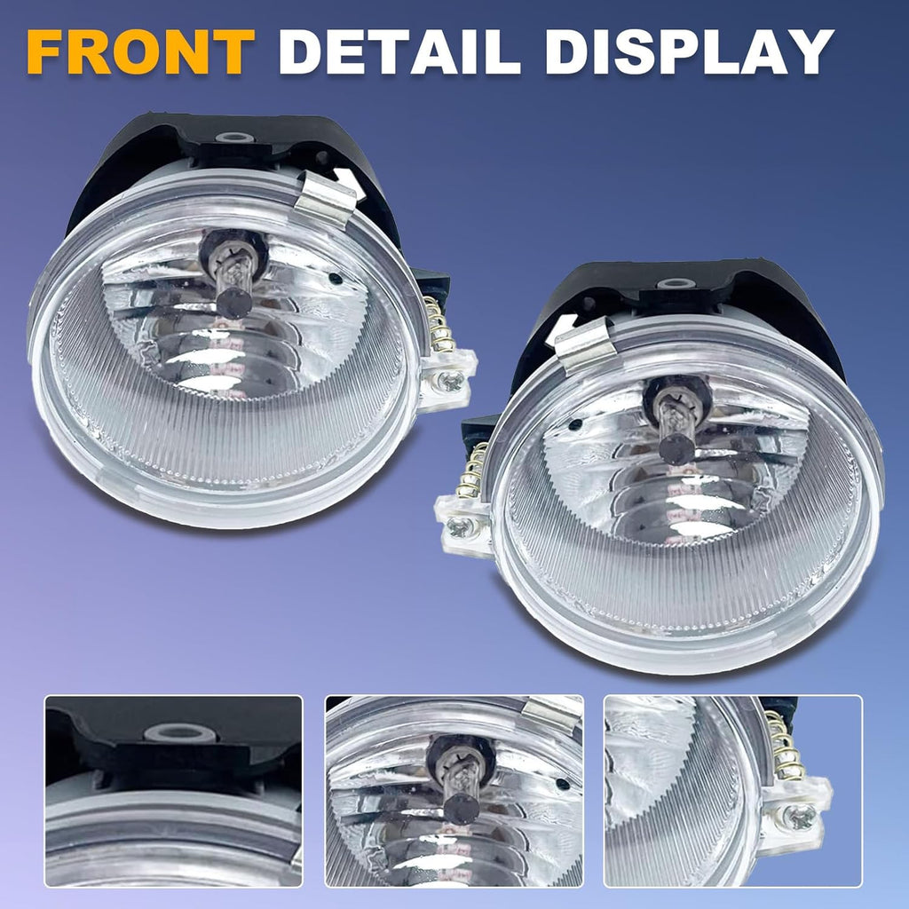 OKSIWA Fog Lights Compatible with 05 06 07 Dodge Caravan 2008 2009 2010 Challenger 2006 2007 2008 2009 Charger 07-09 Caliber 08-10 Chrysler Sebring 07-09 Patriot Compass Fog Lamps