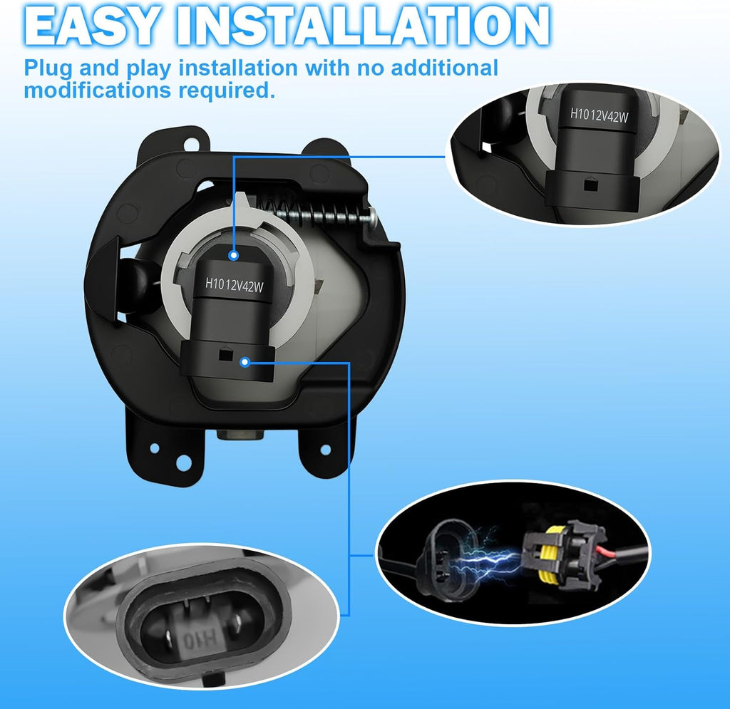 OKSIWA Fog Lights Assembly Compatible with 2011 2012 2013 2014 Dodge Charger with Switch and Wiring Kit