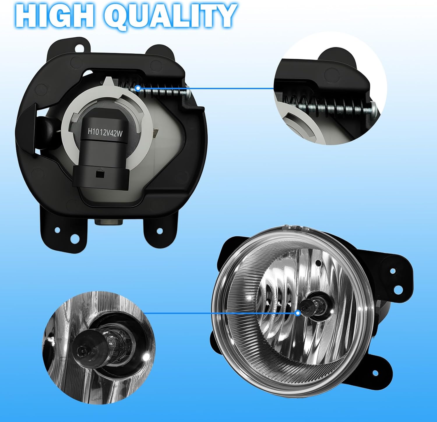 OKSIWA Fog Lights Assembly Compatible with 2011 2012 2013 2014 Dodge Charger with Switch and Wiring Kit