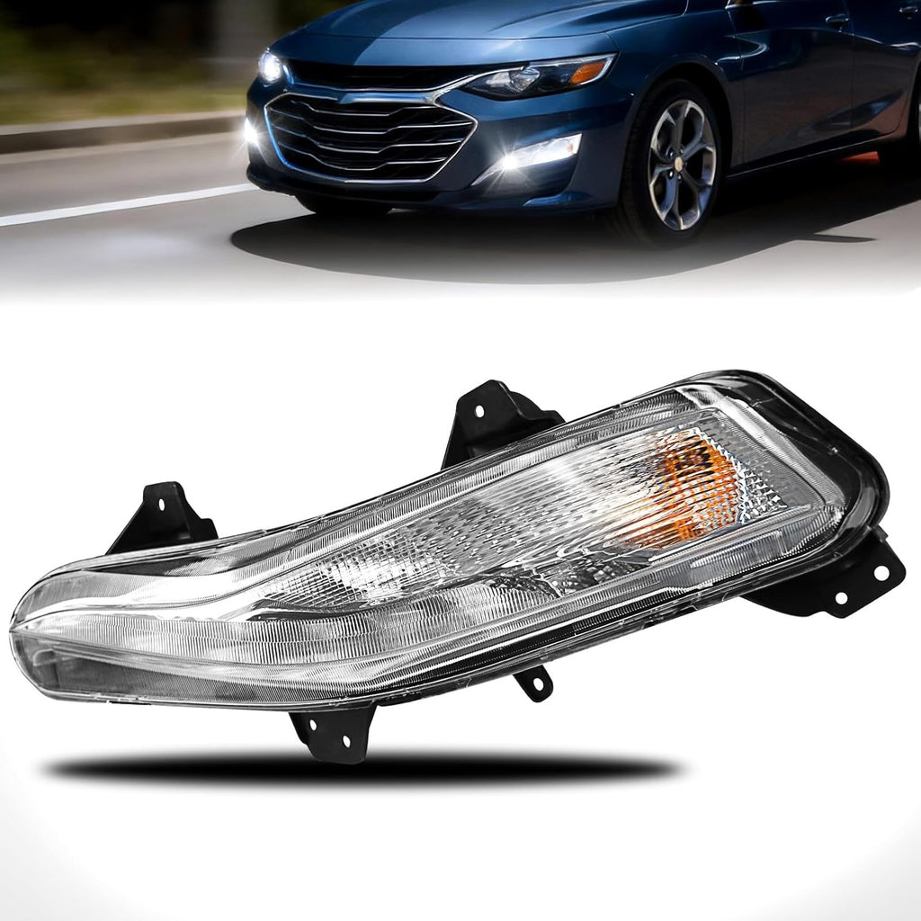 OKSIWA Fog Lights Compatible with 2019-2023 Malibu Left Side Front Bumper Driving Lamps Fog Lamps Driver Side
