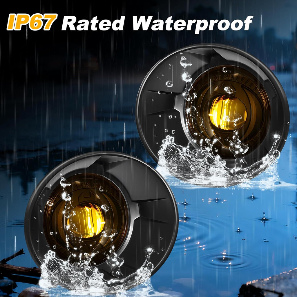 DOT Compliant Yellow LED Fog Lights for 2010-2013 Chevy Camaro Plug & Play