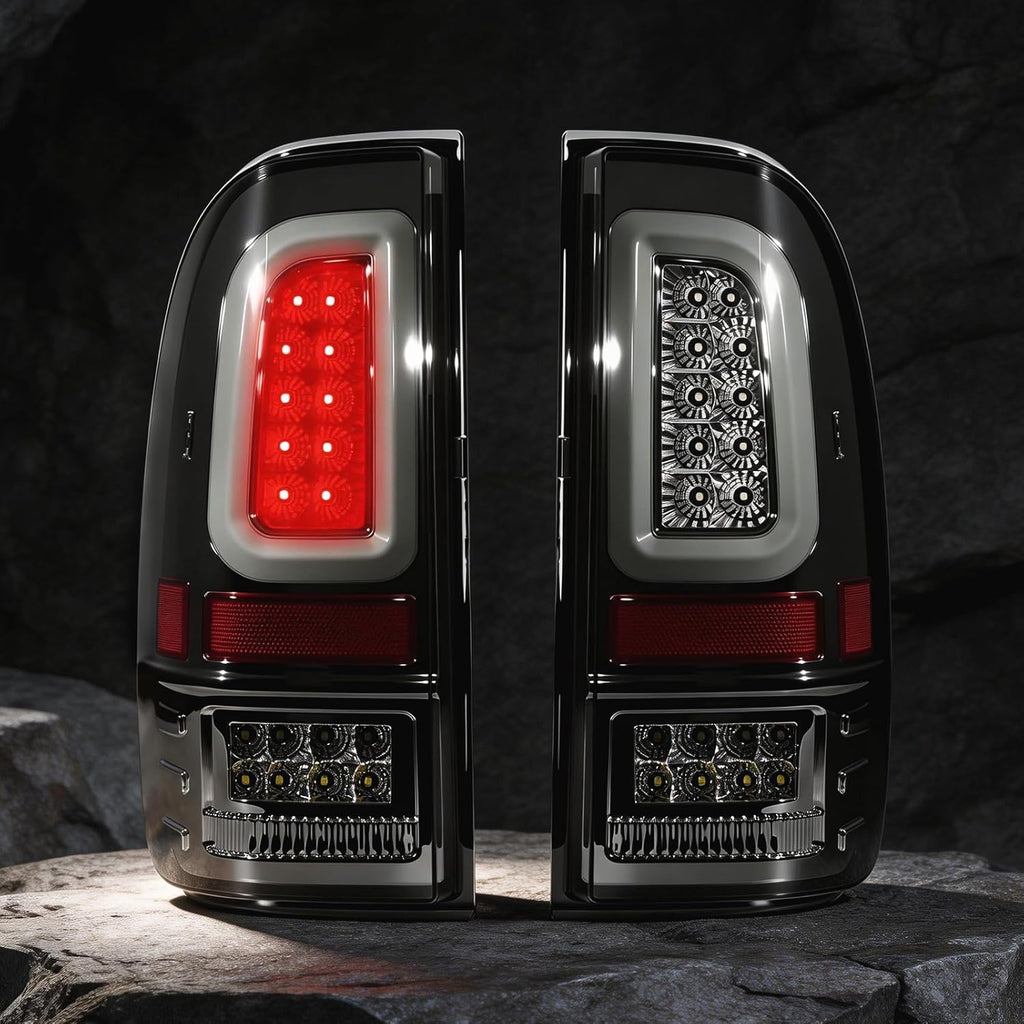 OKSIWA Smoked Full Led Tail Lights Fit for 2008-2016 Ford F250 F350 F450 Turn Signal,Brake Light,Reverse Light Rear Light Assembly Replacement