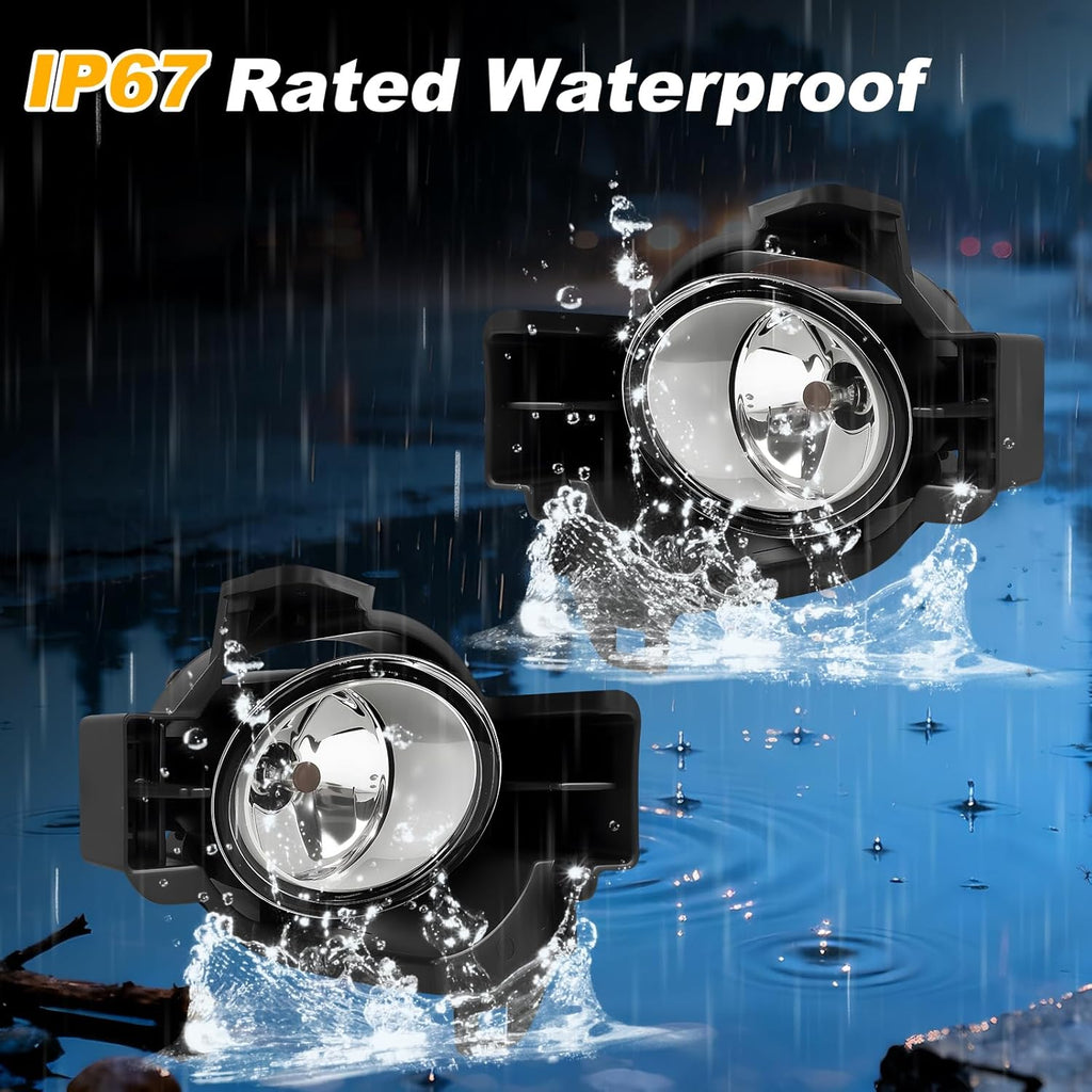 OKSIWA Fog Lights Compatible With 2010 2011 2012 Altima 4DR Sedan Fog Lights Front Bumper Lamps with Halogen Bulb Harness and Switch Left Driver and Right Passenger Side