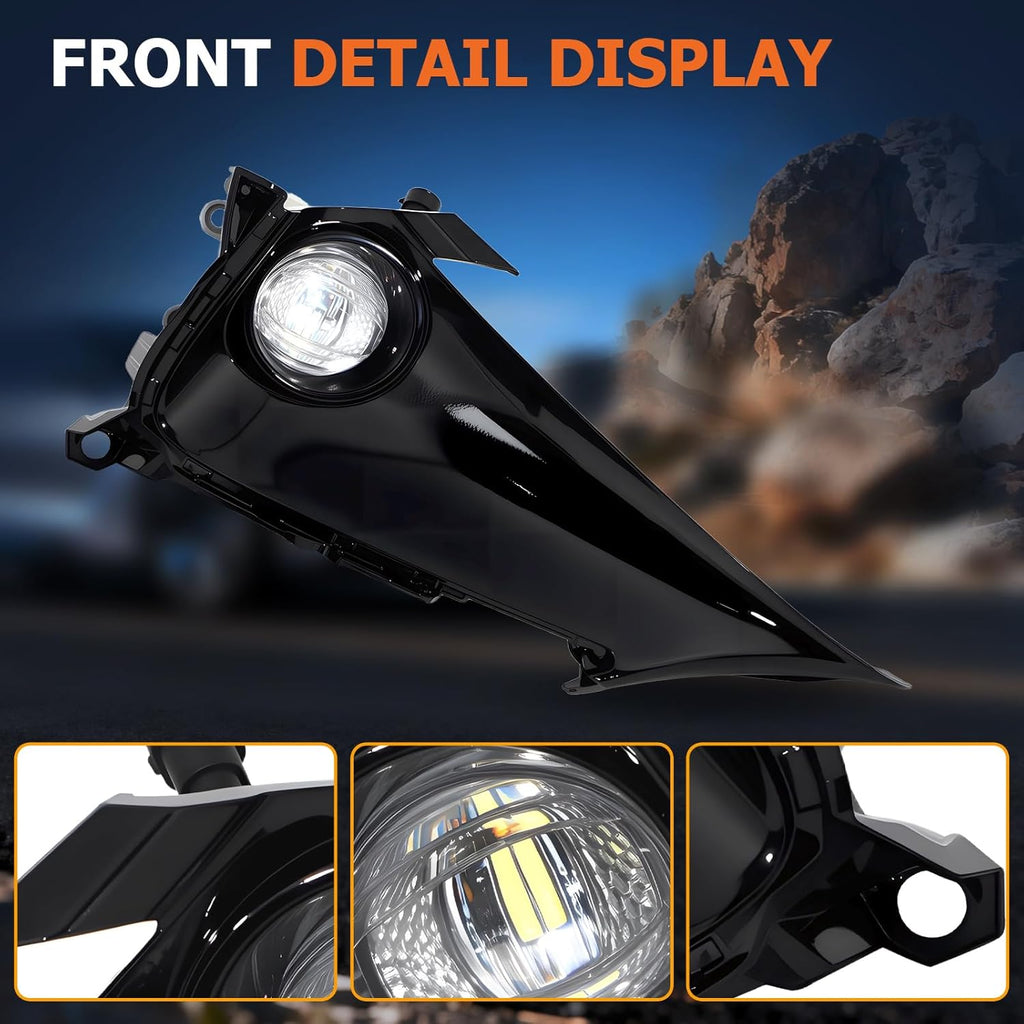 OKSIWA Led Fog Lights Compatible with 2019-2022 Corolla Hatchback Front Bumper Fog Lamp with DRL