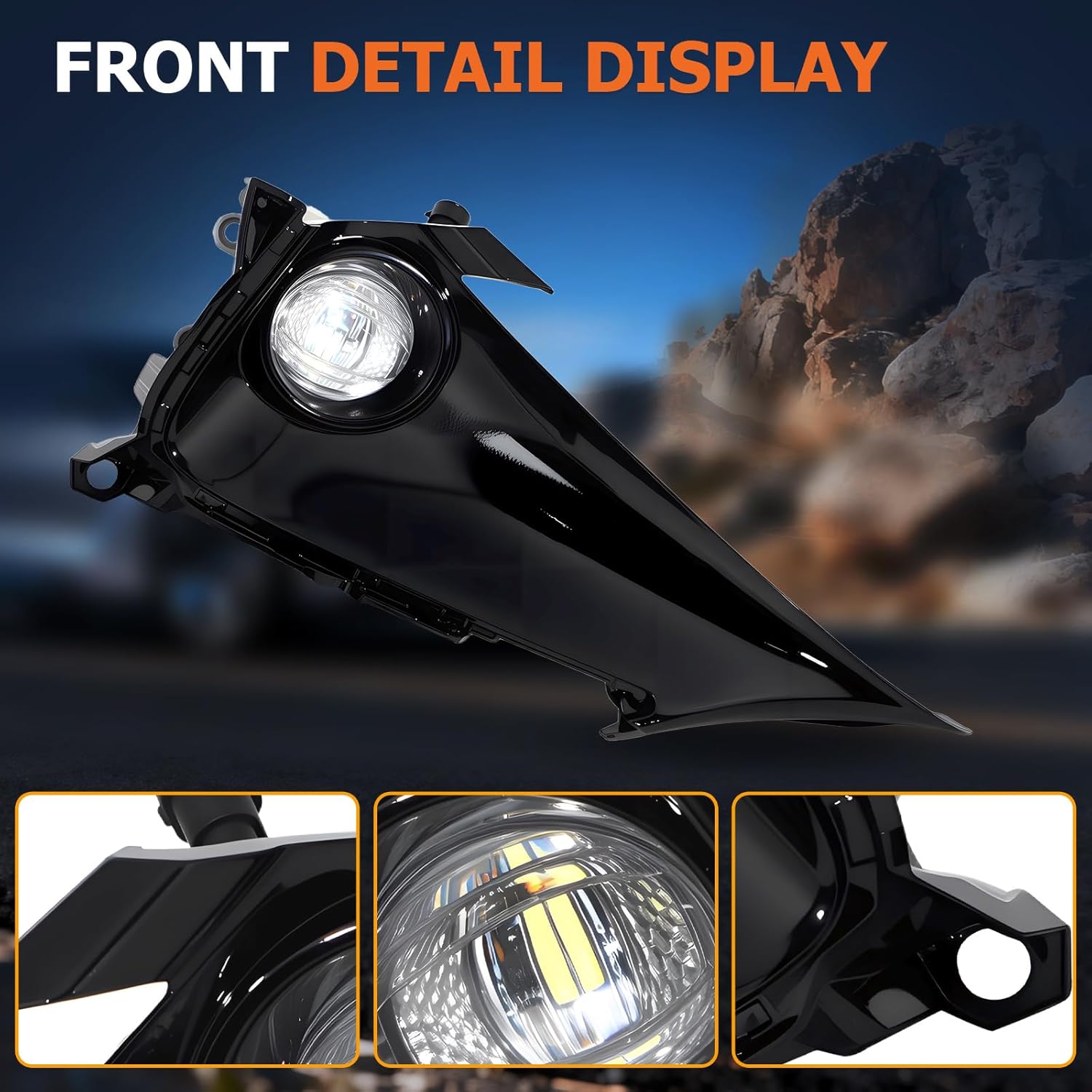 OKSIWA Led Fog Lights Compatible with 2019-2022 Corolla Hatchback Front Bumper Fog Lamp with DRL