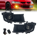 OKSIWA Fog Lights Compatible with 2004 2005 2006 Mitsubishi Lancer Front Bumper Driving Fog Lamps - Clear Lens