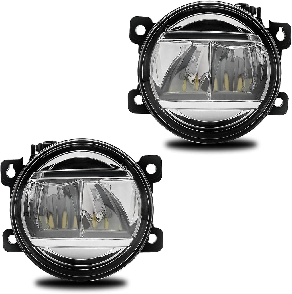 OKSIWA LED Fog Lights Assemblies Compatible With 2013-2021 Civic, 2015-2020 Fit, 2019-2020 HR-V, 2013-2015 Accord Front Bumper Fog Lights