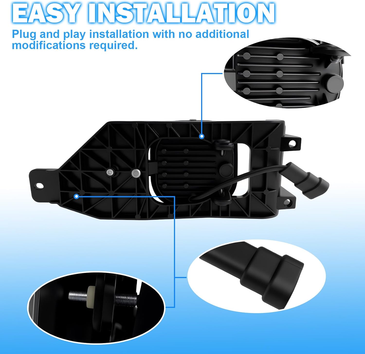 OKSIWA LED Fog Lights Assembly Compatible With 2005 2006 2007 Ford F250 F350 F450 F550 Super Duty,2005 Excursion Front Bumper Driving Fog Lamp Kits