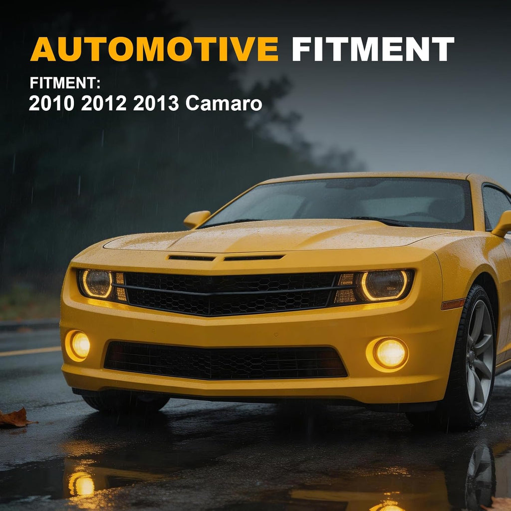 DOT Compliant Yellow LED Fog Lights for 2010-2013 Chevy Camaro Plug & Play