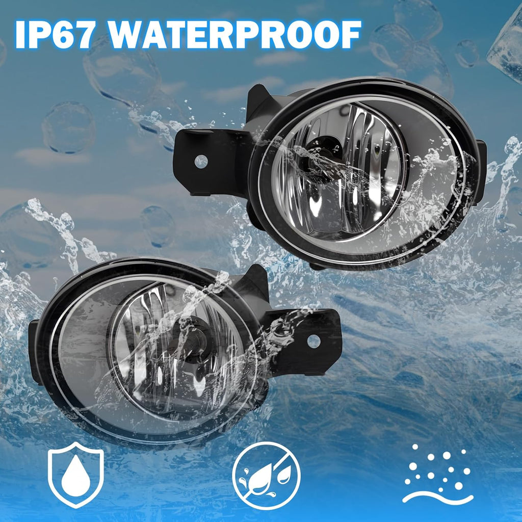OKSIWA Halogen Fog Light Replacement for Nissan Altima 2008-2013/Rogue 2008-2015/Maxima 2009-2014/Versa 2012-2016/Murano 2015-2016/Pathfi Driver and Passenger Side