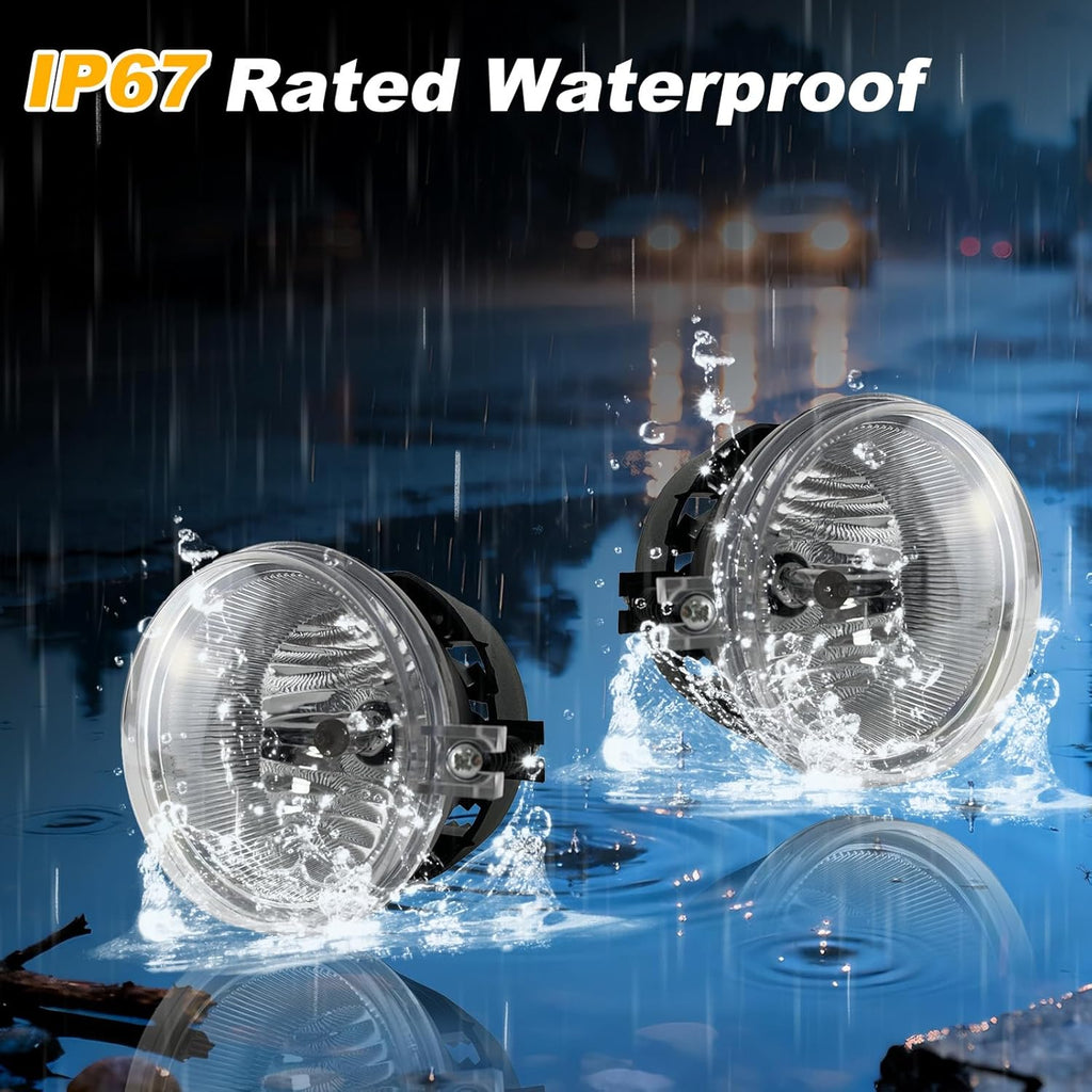 OKSIWA Fog Lights Compatible with 05 06 07 Dodge Caravan 2008 2009 2010 Challenger 2006 2007 2008 2009 Charger 07-09 Caliber 08-10 Chrysler Sebring 07-09 Patriot Compass Fog Lamps